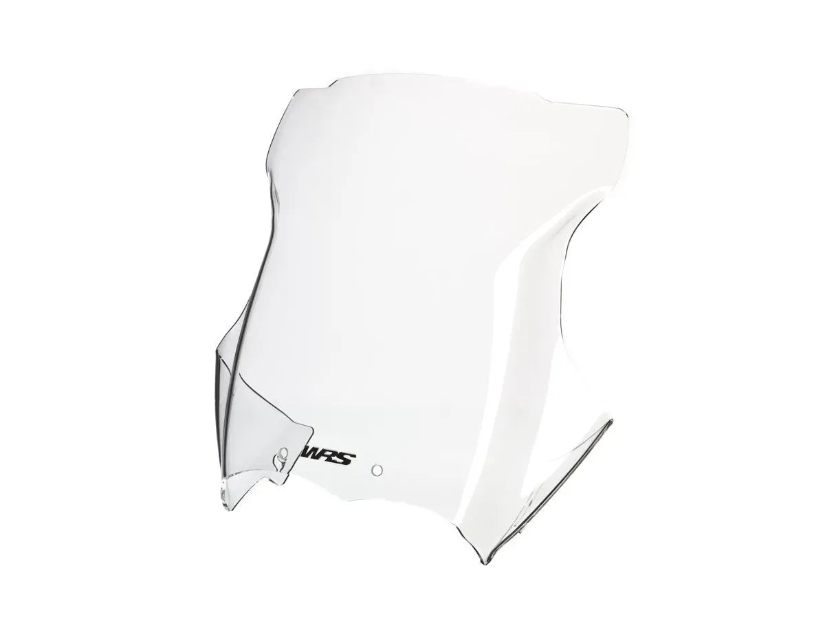 WRS Intermedio windscherm for BMW R 1200 GS and GSA 2004-2014, motorcycle windscreen mounted on bike with clear protective surface.