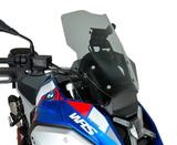 WRS Caponord windscherm for BMW R1300GS, transparent or smoked motorcycle windshield with clear visibility and sleek design