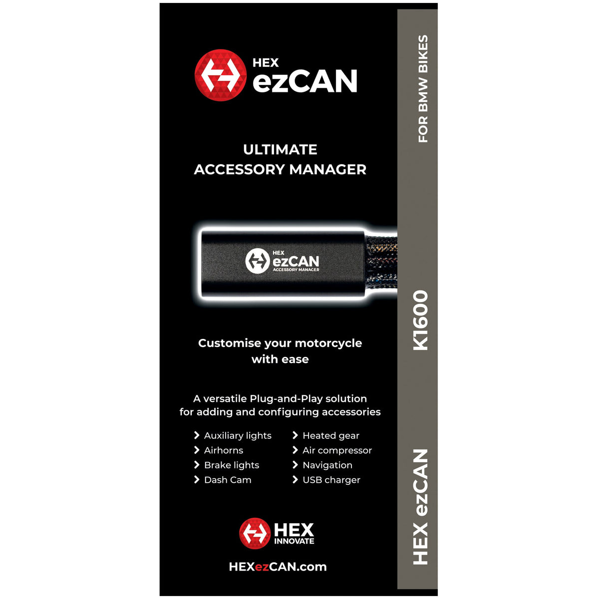 HEX ezCAN voor BMW K1600 series