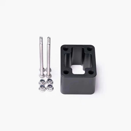 Chigee BMW R1200/R1250 RT mounting adapter showing the sturdy metal construction and fitting components for installation.