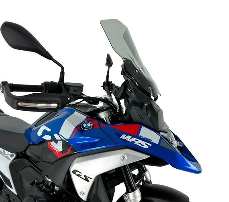 WRS windscherm for BMW R1300GS, transparent or smoked, providing wind protection for motorcycle riders.