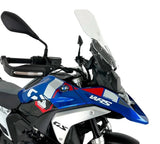 Transparant or smoked WRS windscreen for BMW R1300GS motorcycle, providing wind protection and enhanced riding comfort.