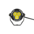 Exposure Radial 3 LED verlichting showing the compact, circular design with three bright LED lights and adjustable mounting bracket.