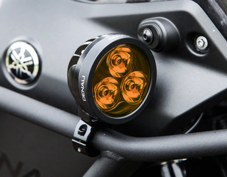 Denali TriOptic Lens Kit voor D3 Rijverlichting - Geel - ApexMoto