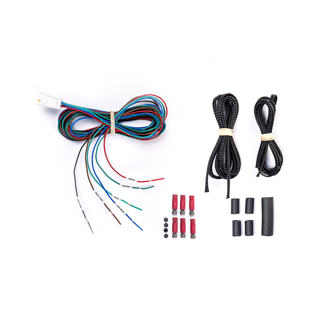 Hex Innovate HEX ezCAN PURE harness for motorcycle wiring and electrical management system.