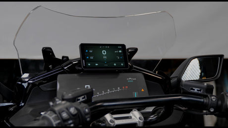 Chigee TFT adapter mount for BMW K1600, R1250RT, and R1300RT motorcycles, featuring a sturdy installation bracket.