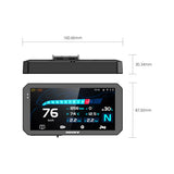 Innovv N3 Quick-Release Smart Display navigation system showing a sleek digital screen with map and route details.