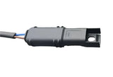 Blue ApexMoto daytime running light and turn signal for 1300GS handlebar covers, motorcycle lighting accessory.