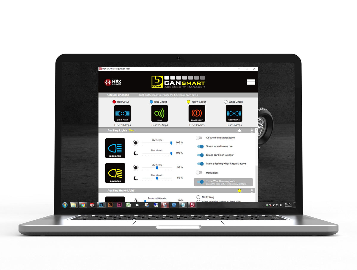 Denali CANsmart Accessory Manager software