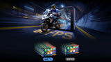 ApexMoto Chigee AIO-5 EVO motorcycle smart riding system installed on a bike, showcasing digital display and control interface.