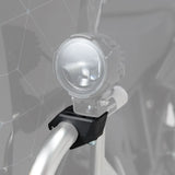 SW-Motech crashbar light mount kit for 22-28mm crashbars, includes mounting hardware for motorcycle lighting accessories.