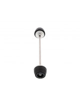 EvoTech TFT fork and driveshaft protector for BMW R1300GS motorcycle, made of durable black material.