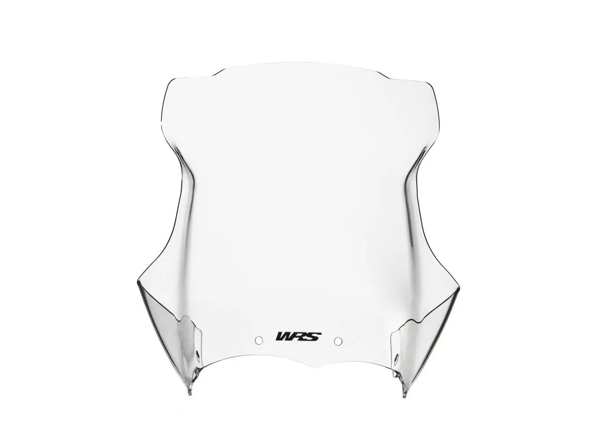 WRS Intermedio windscherm for BMW R 1200 GS and GSA 2004-2014, mounted on motorcycle, black windscreen for touring and protection