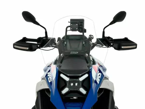 WRS Standaard Plus windscherm in transparant or smoked for BMW R1300GS motorcycle, providing wind protection and style.