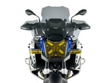 WRS Touring Plus windscherm with radar for BMW R1300GS Adventure motorcycle, providing wind protection and enhanced visibility.