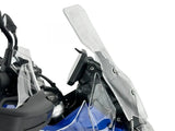 WRS Touring Plus windscherm with radar for BMW R1300GS Adventure motorcycle, providing wind protection and aerodynamic design.
