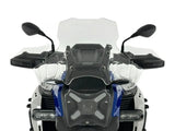 WRS Touring Plus windscherm with radar for BMW R1300GS Adventure motorcycle, providing wind protection.