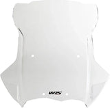 WRS Touring windscherm for BMW R 1200 GS and GSA 2004-2014, clear acrylic motorcycle windscreen, mounted on bike.