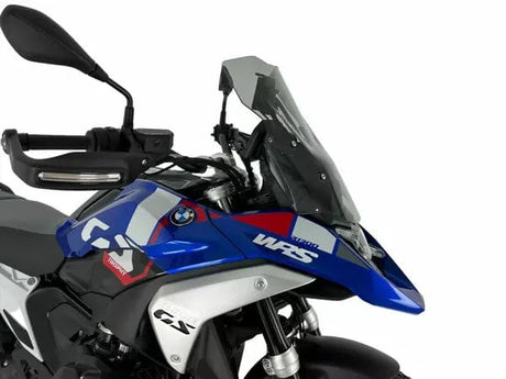 WRS Windscherm Touring Plus for BMW R1300GS GSA, transparent or smoked, offering wind protection and style.
